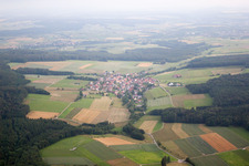 Vue aérienne de Quartier Dammersbach in Hünfeld dans le département Hesse, Allemagne