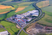 Vue aérienne de TECLAC Werner GmbH à le quartier Maberzell in Fulda dans le département Hesse, Allemagne
