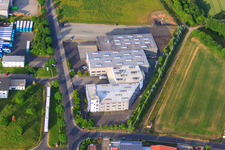 Vue aérienne de TECLAC Werner GmbH à le quartier Maberzell in Fulda dans le département Hesse, Allemagne