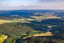 Vue aérienne de Quartier Kerbersdorf in Bad Soden-Salmünster dans le département Hesse, Allemagne