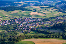 Vue aérienne de Quartier Eckardroth in Bad Soden-Salmünster dans le département Hesse, Allemagne