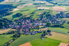 Vue aérienne de Quartier Katholisch-Willenroth in Bad Soden-Salmünster dans le département Hesse, Allemagne