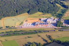 Vue aérienne de Complexe immobilier et terrain du Engelbert Strauss Workwearstore® à Biebergemünd dans le département Hesse, Allemagne