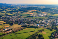 Vue aérienne de Gelnhausen dans le département Hesse, Allemagne