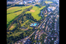 Vue aérienne de Gelnhausen dans le département Hesse, Allemagne