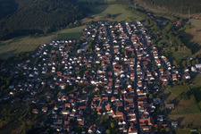 Vue aérienne de Quartier Hain-Gründau in Gründau dans le département Hesse, Allemagne