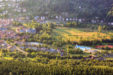 Vue oblique de Büdingen dans le département Hesse, Allemagne