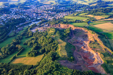 Vue aérienne de Gedern dans le département Hesse, Allemagne