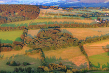 Vue aérienne de Herchenhain dans le département Hesse, Allemagne