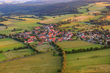Vue oblique de Herchenhain dans le département Hesse, Allemagne
