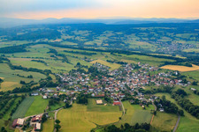 Vue aérienne de Hutten dans le département Hesse, Allemagne