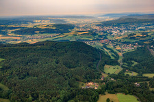 Vue aérienne de Hutten dans le département Hesse, Allemagne