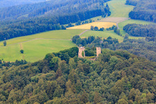 Vue aérienne de Quartier Weyhers in Ebersburg dans le département Hesse, Allemagne