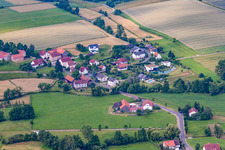 Vue aérienne de Quartier Lütter in Eichenzell dans le département Hesse, Allemagne