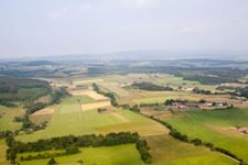Vue aérienne de Fulda Jossa, UL de l'est à le quartier Jossa in Hosenfeld dans le département Hesse, Allemagne