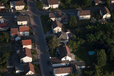 Quartier Dannstadt in Dannstadt-Schauernheim dans le département Rhénanie-Palatinat, Allemagne vue du ciel