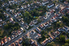 Quartier Dannstadt in Dannstadt-Schauernheim dans le département Rhénanie-Palatinat, Allemagne d'en haut