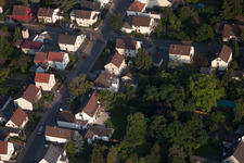 Quartier Dannstadt in Dannstadt-Schauernheim dans le département Rhénanie-Palatinat, Allemagne vue du ciel