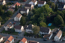 Quartier Dannstadt in Dannstadt-Schauernheim dans le département Rhénanie-Palatinat, Allemagne hors des airs