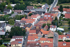 Vue aérienne de Dammstr à le quartier Bobenheim in Bobenheim-Roxheim dans le département Rhénanie-Palatinat, Allemagne