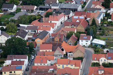 Photographie aérienne de Dammstr à le quartier Bobenheim in Bobenheim-Roxheim dans le département Rhénanie-Palatinat, Allemagne