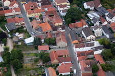 Quartier Bobenheim in Bobenheim-Roxheim dans le département Rhénanie-Palatinat, Allemagne hors des airs