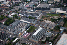 Frankenthal dans le département Rhénanie-Palatinat, Allemagne vu d'un drone