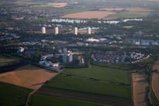 Vue aérienne de Quartier Oggersheim in Ludwigshafen am Rhein dans le département Rhénanie-Palatinat, Allemagne