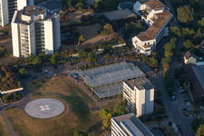 Photographie aérienne de Terrain hospitalier de la BG Klinik Ludwigshafen à le quartier Oggersheim in Ludwigshafen am Rhein dans le département Rhénanie-Palatinat, Allemagne