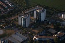 Vue oblique de Quartier Oggersheim in Ludwigshafen am Rhein dans le département Rhénanie-Palatinat, Allemagne