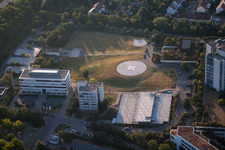 Vue d'oiseau de Quartier Oggersheim in Ludwigshafen am Rhein dans le département Rhénanie-Palatinat, Allemagne