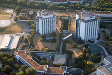 Enregistrement par drone de Quartier Oggersheim in Ludwigshafen am Rhein dans le département Rhénanie-Palatinat, Allemagne