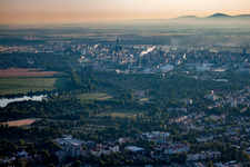 Quartier BASF in Ludwigshafen am Rhein dans le département Rhénanie-Palatinat, Allemagne depuis l'avion