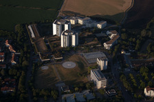 Vue oblique de Quartier Oggersheim in Ludwigshafen am Rhein dans le département Rhénanie-Palatinat, Allemagne