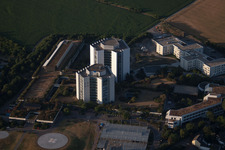 Quartier Oggersheim in Ludwigshafen am Rhein dans le département Rhénanie-Palatinat, Allemagne vue du ciel