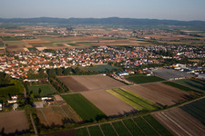 Quartier Dannstadt in Dannstadt-Schauernheim dans le département Rhénanie-Palatinat, Allemagne hors des airs