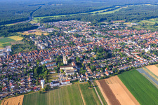 Cliniques Asklepios du Palatinat du Sud à Kandel dans le département Rhénanie-Palatinat, Allemagne hors des airs