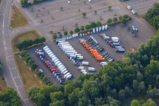 Photographie aérienne de Usine d'assemblage de camions Daimler à Wörth am Rhein dans le département Rhénanie-Palatinat, Allemagne
