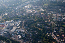 Vue d'oiseau de Quartier Grünwinkel in Karlsruhe dans le département Bade-Wurtemberg, Allemagne