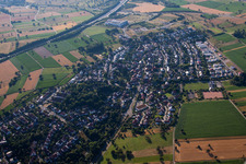 Enregistrement par drone de Quartier Palmbach in Karlsruhe dans le département Bade-Wurtemberg, Allemagne