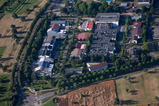 Quartier Palmbach in Karlsruhe dans le département Bade-Wurtemberg, Allemagne du point de vue du drone