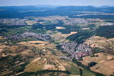 Quartier Weiler in Keltern dans le département Bade-Wurtemberg, Allemagne hors des airs