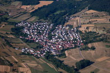 Quartier Weiler in Keltern dans le département Bade-Wurtemberg, Allemagne vue d'en haut