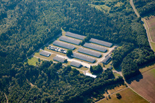 Vue aérienne de Quartier Huchenfeld in Pforzheim dans le département Bade-Wurtemberg, Allemagne