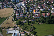 Leonberg dans le département Bade-Wurtemberg, Allemagne depuis l'avion