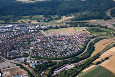 Leonberg dans le département Bade-Wurtemberg, Allemagne du point de vue du drone