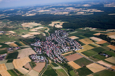 Vue aérienne de Quartier Gebersheim in Leonberg dans le département Bade-Wurtemberg, Allemagne