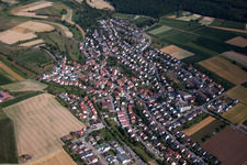 Vue aérienne de Quartier Gebersheim in Leonberg dans le département Bade-Wurtemberg, Allemagne