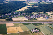 Vue aérienne de Ville du Sud à Rutesheim dans le département Bade-Wurtemberg, Allemagne