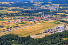 Vue aérienne de Site de vol à voile Malmsheim du SFC Leonberg Renningen à le quartier Malmsheim in Renningen dans le département Bade-Wurtemberg, Allemagne
